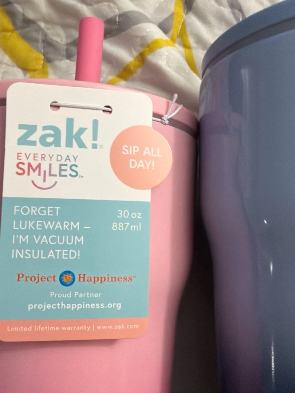 Zak his and hers - Pink & Blue water tumble